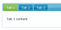 screenshot of jquery tabs